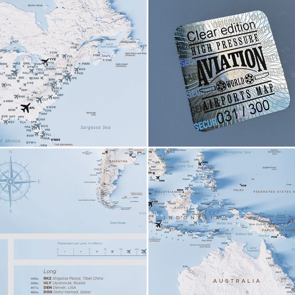 2 Airport Maps : Day + Night