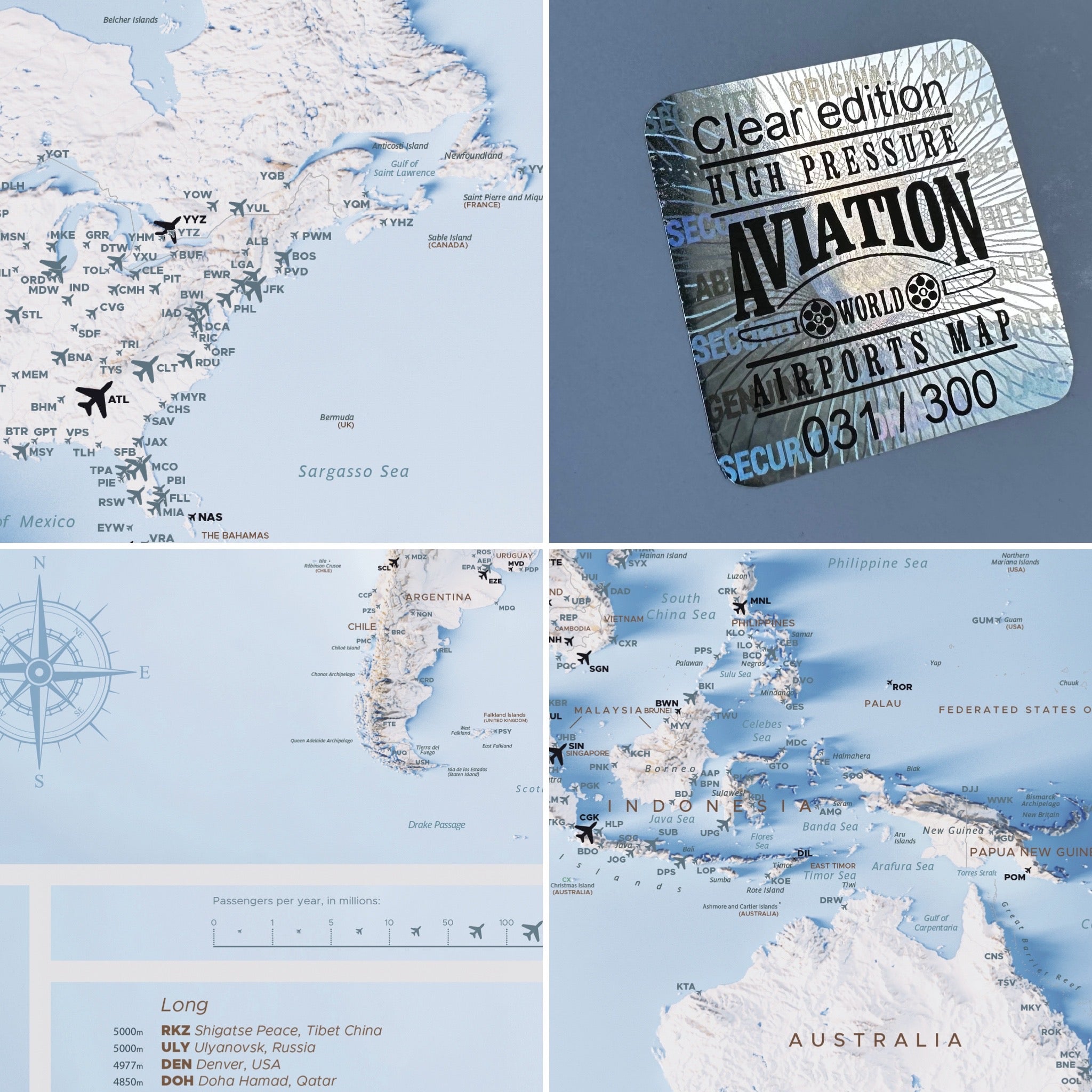 2 Airport Maps : Day + Night